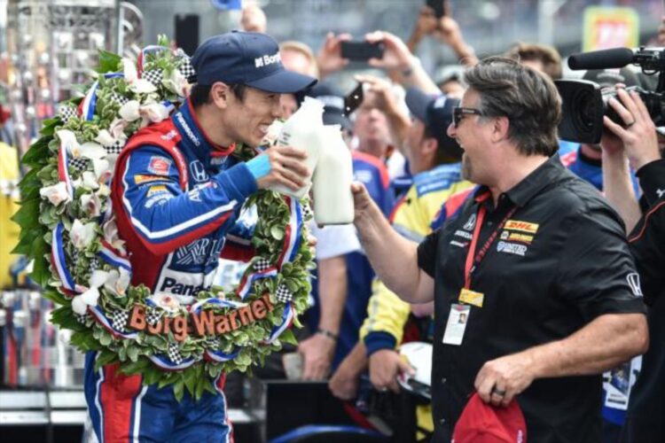 Sato denies 4th win for Castroneves; wins 101st Indy500