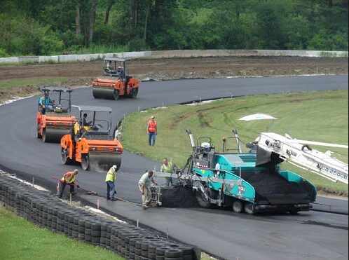 Lime Rock paving almost complete