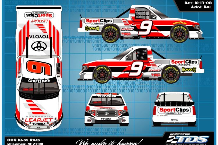 Tracy to drive truck in Texas