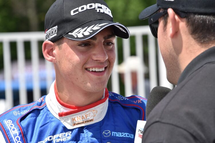 Rinus VeeKay wins Pro Mazda race #2 pole in Portland