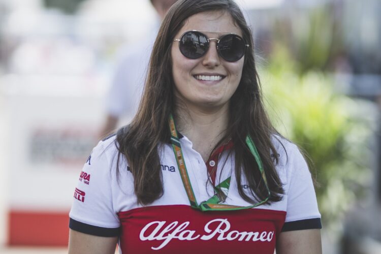 Alfa Romeo Racing continues collaboration with Tatiana Calderon as Test Driver