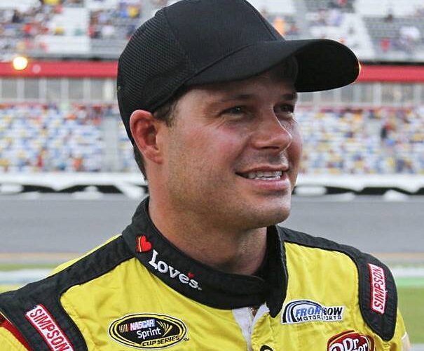 David Gilliland on Truck pole at Talladega