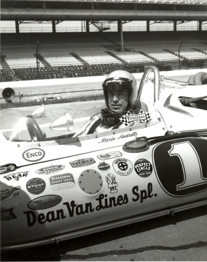Andretti testing at Indianapolis in 1967