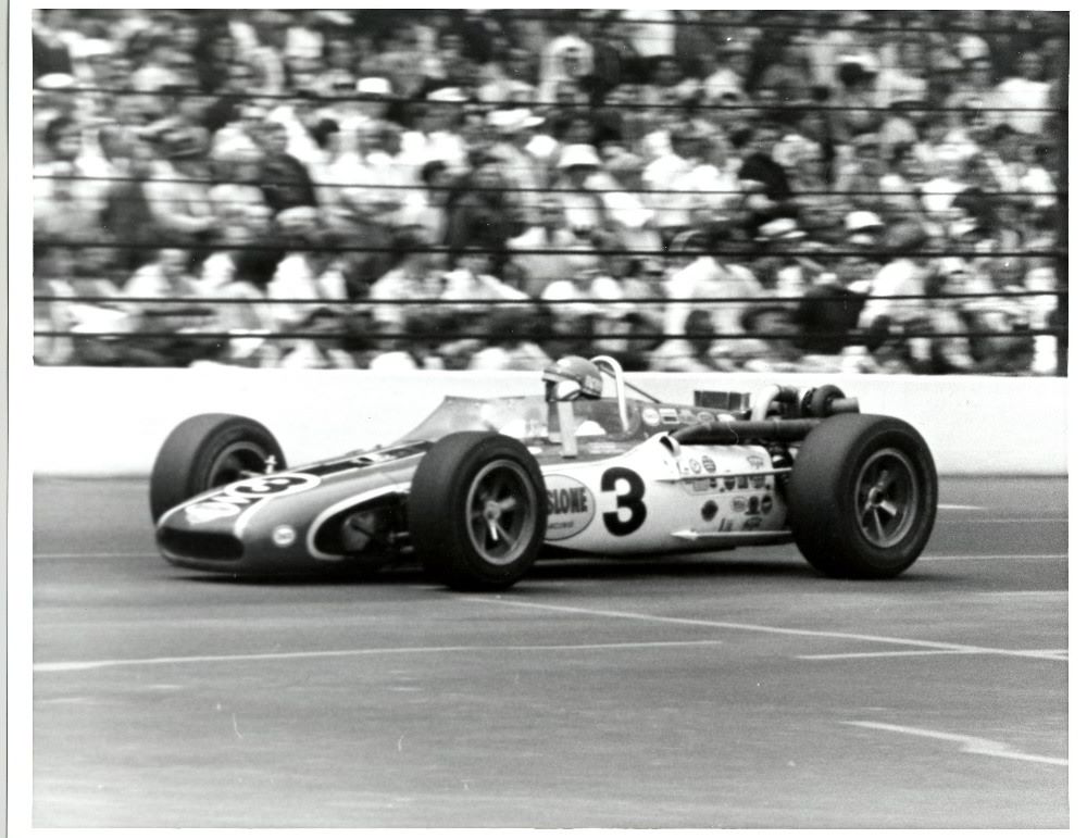 Bobby Unser winning Indy in 1968