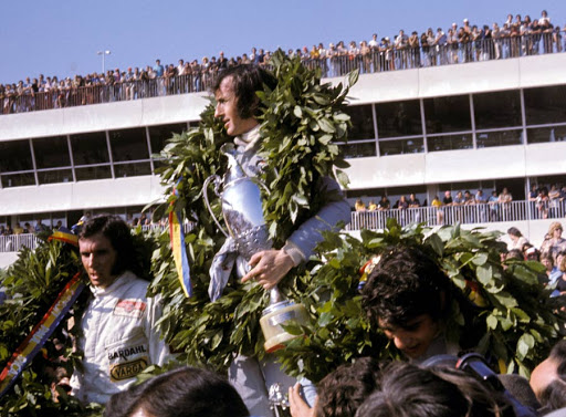 1971 French Grand Prix. Stewart leads Cevert home for Tyrrell 1-2