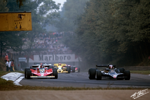 Mario Andretti took on the greats of F1 and beat them at their own game, here outdueling Gilles Villeneuve at Monza in 1978 in one of Andretti's greatest drives. As an IndyCar driver he won the respect of the millions of F1 fans