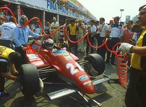 Andretti put the Ferrari on pole at Monza in 1982