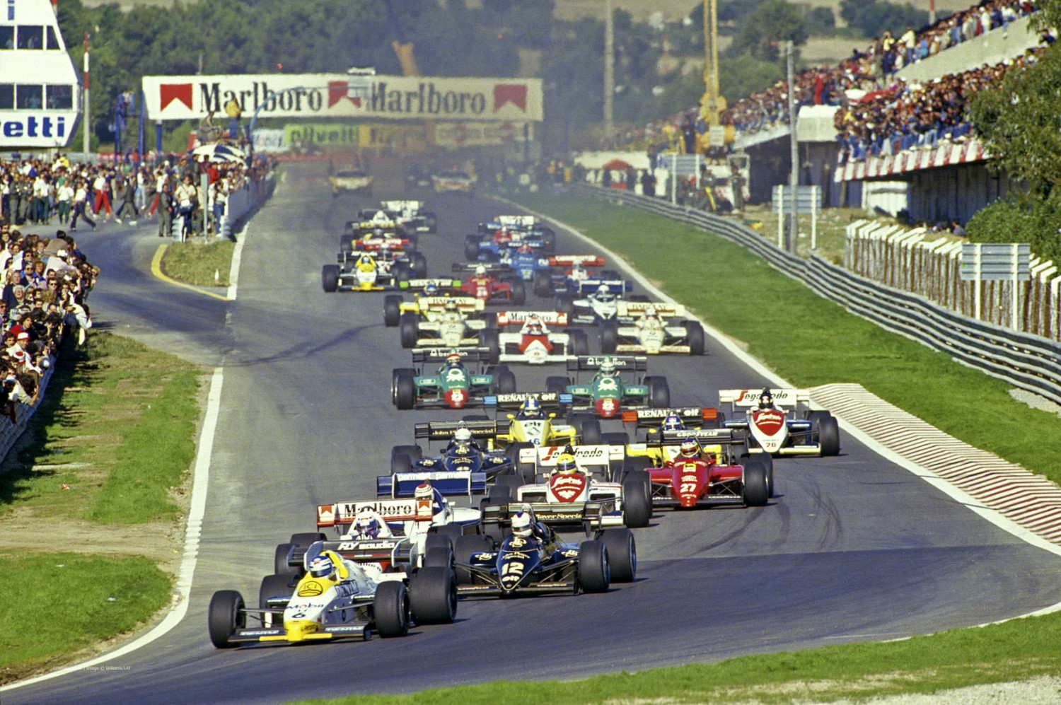 1984 start at Estoril. The last race at that track was in 1996
