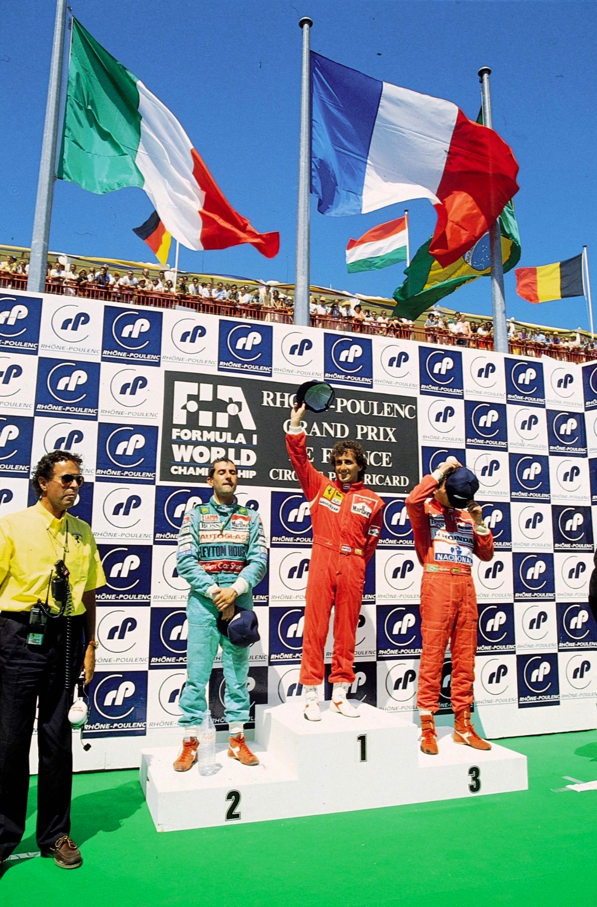 1990 French GP podium