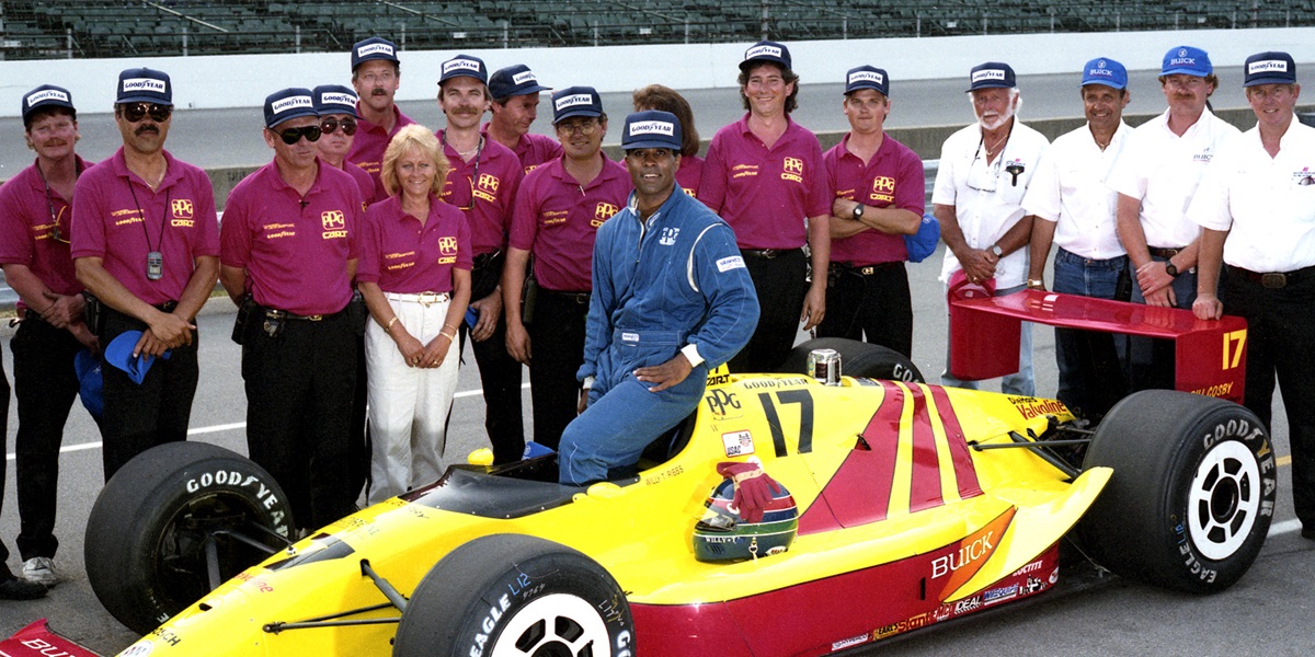 Willy T. after qualifying for the 1991 Indy 500