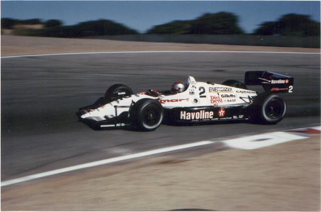 Michael Andretti winning at Laguna Seca in 1991