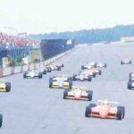 Start of 1985 CART Pocono 500 - the grandstands were packed