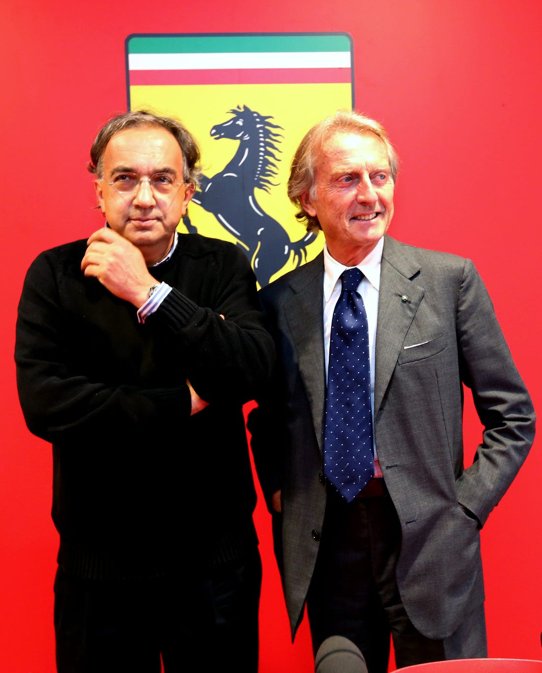 Luca di Montezemolo (R) blames Sergio Marchionne (L)