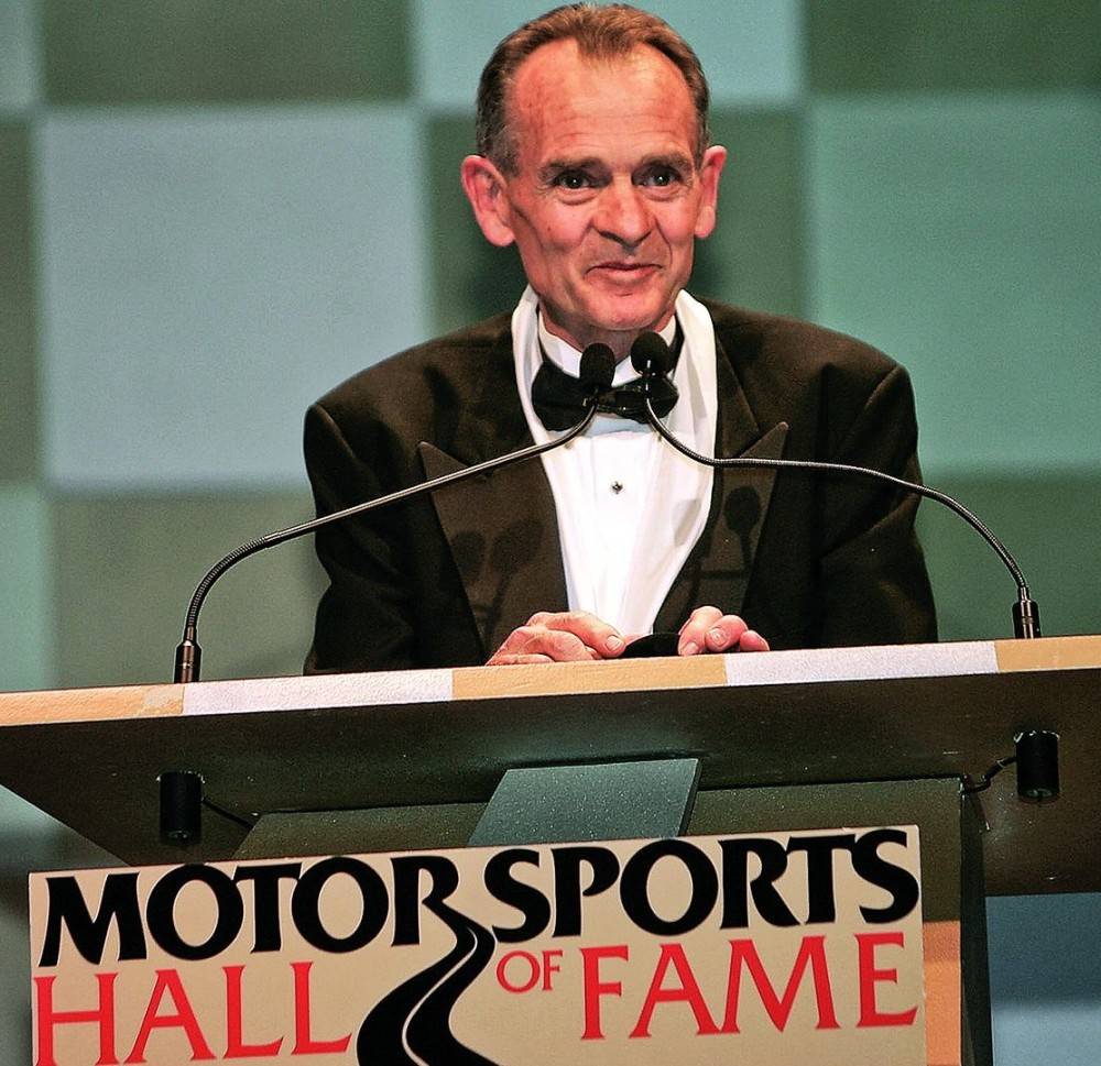 Bob Glidden getting inducted into the Motorsports Hall of Fame