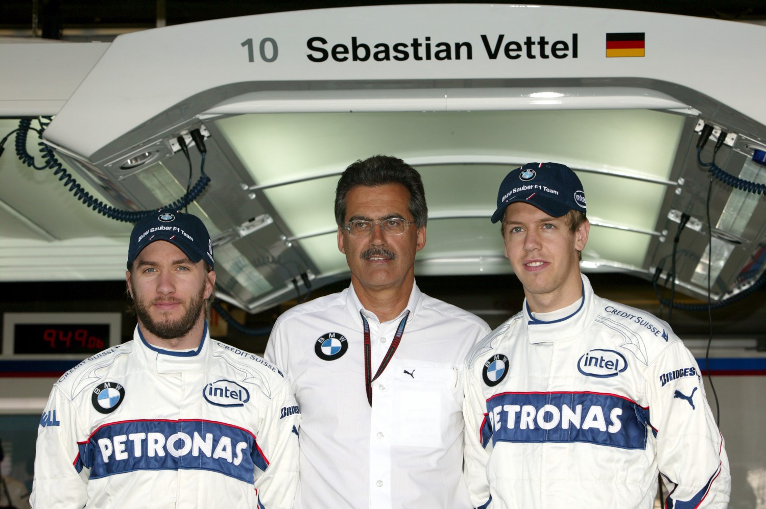 Heidfeld and Vettel