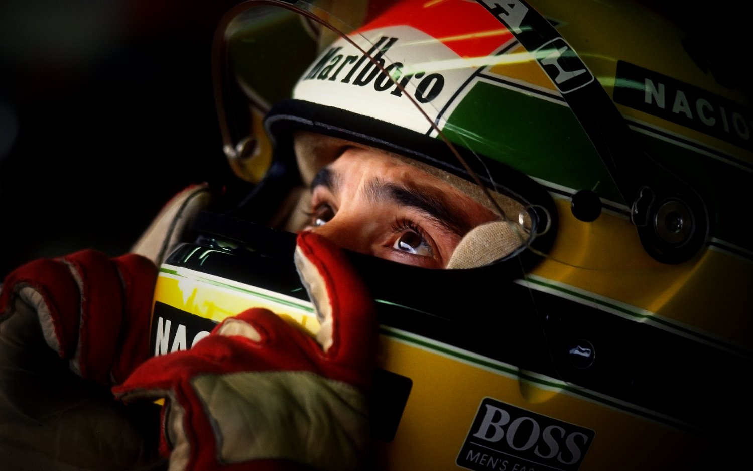 1990: Portrait of McLaren Honda driver Ayrton Senna of Brazil before the Japanese Grand Prix at the Suzuka circuit in Japan. Senna retired from the race after a collision with Fiat Ferrari driver Alain Prost of France. Mandatory Credit: Pascal Rondeau/Allsport