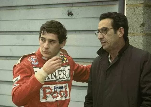 Aryton Senna and his father Milton da Silva
