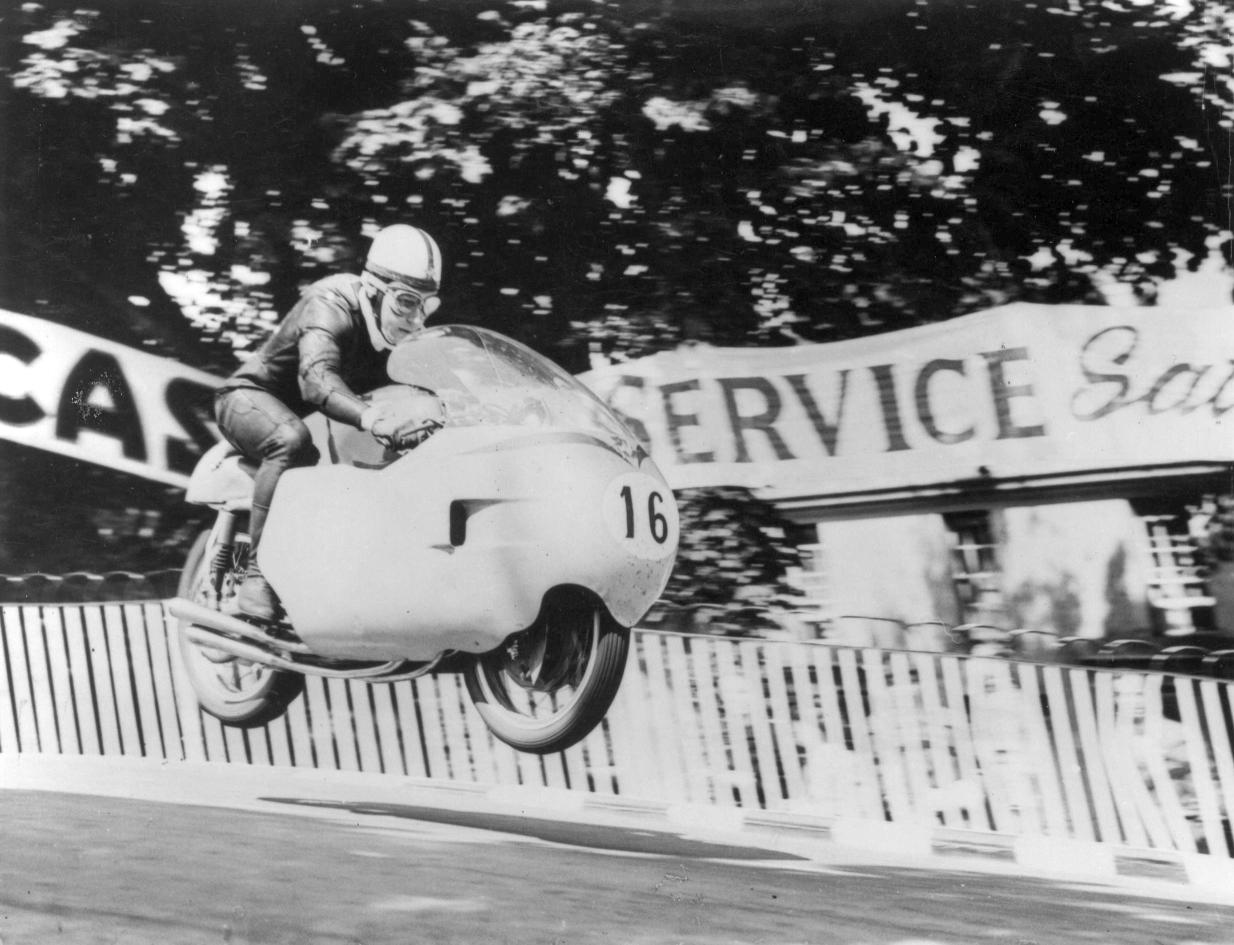 John Surtees was incredible on bikes as well