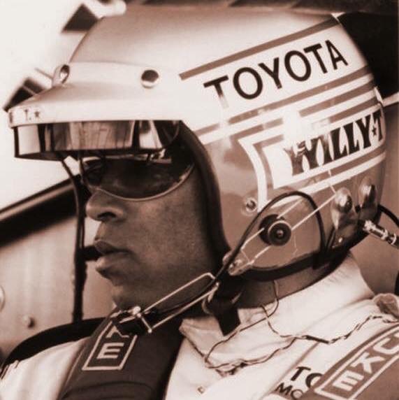 Willy T driving a Toyota Corolla in IMSA