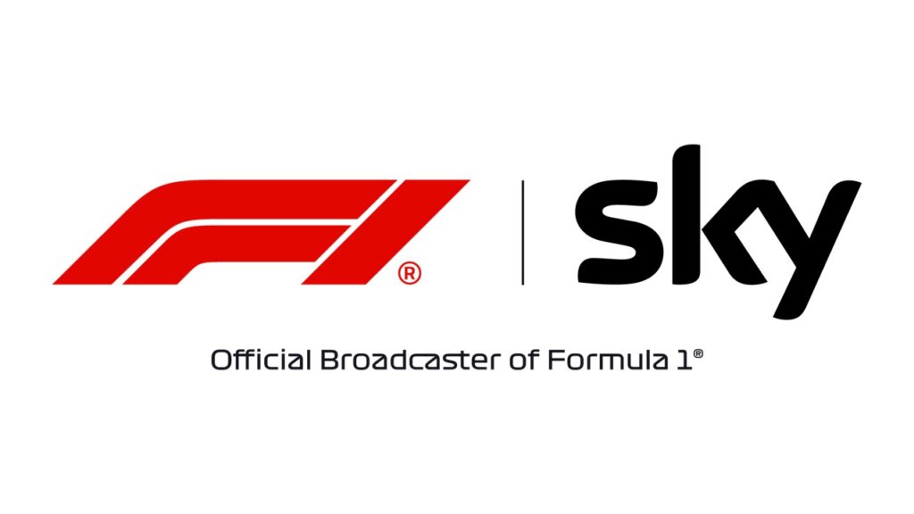 F1 and Sky Sports teaming Logo