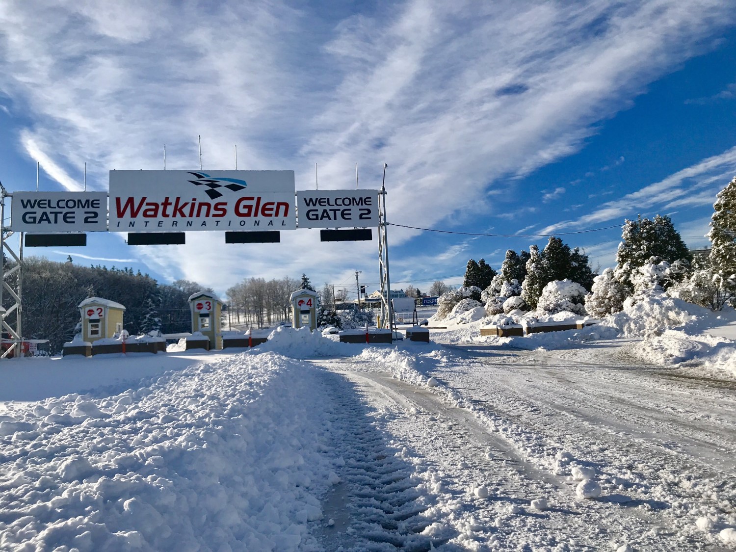It's pretty white in Watkins Glen this time of year