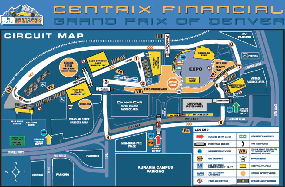 Last Denver GP Circuit Map