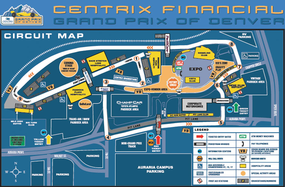 Last Denver GP Circuit Map