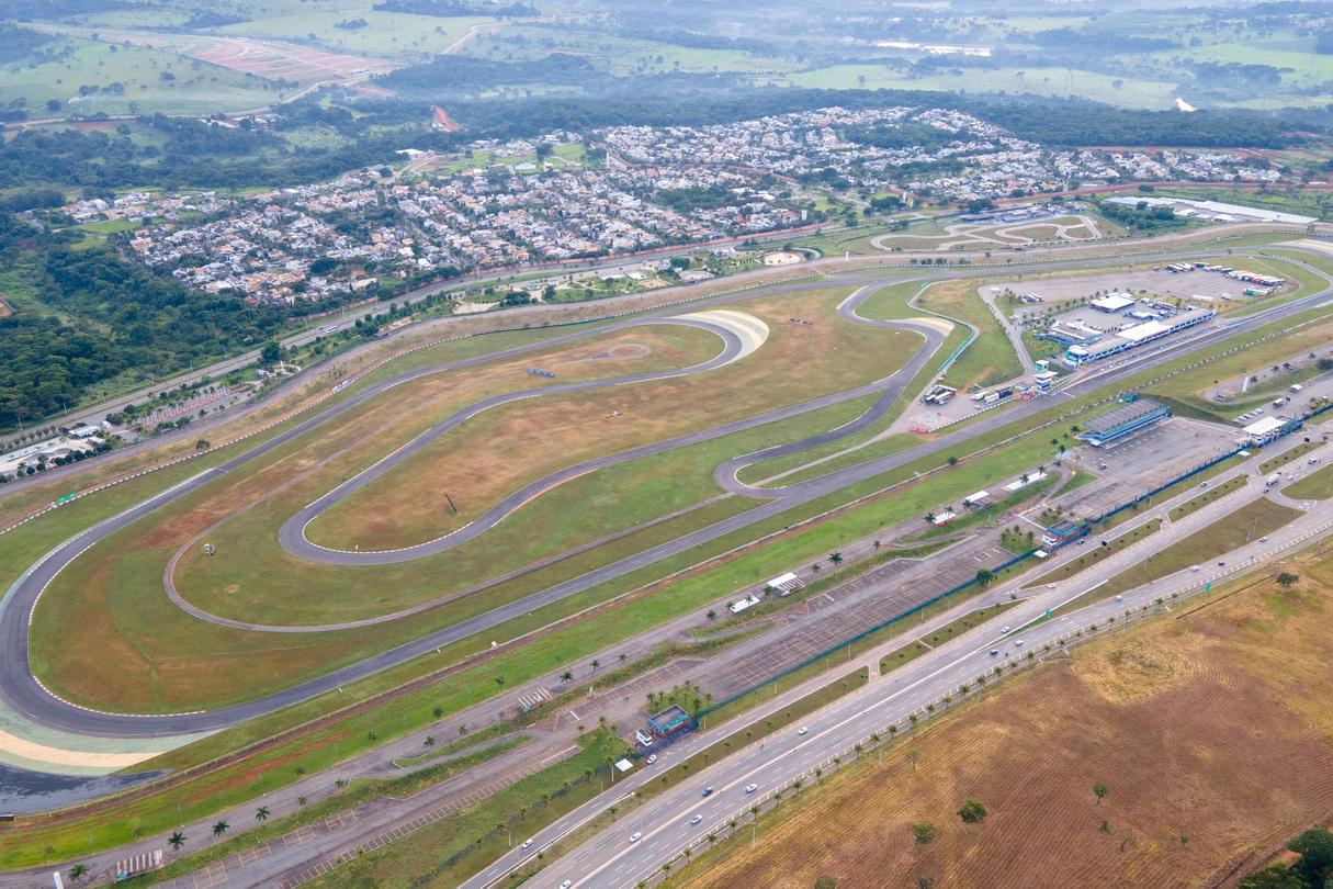 Aerial view of Autódromo Internacional Ayrton Senna in Goiânia