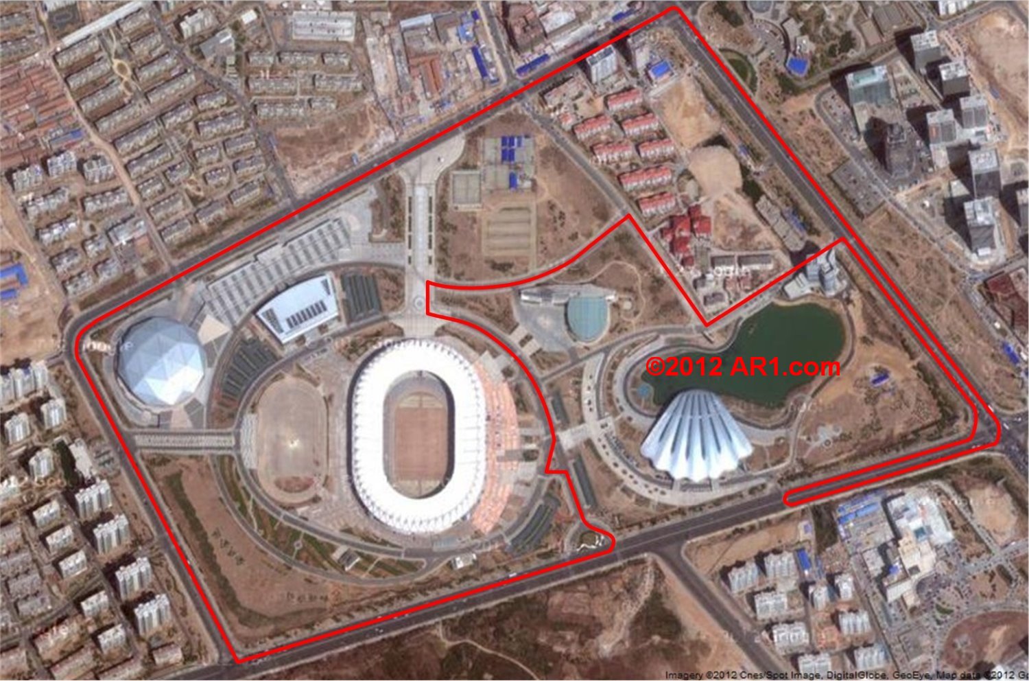 The original Qingdao circuit planned several years ago.