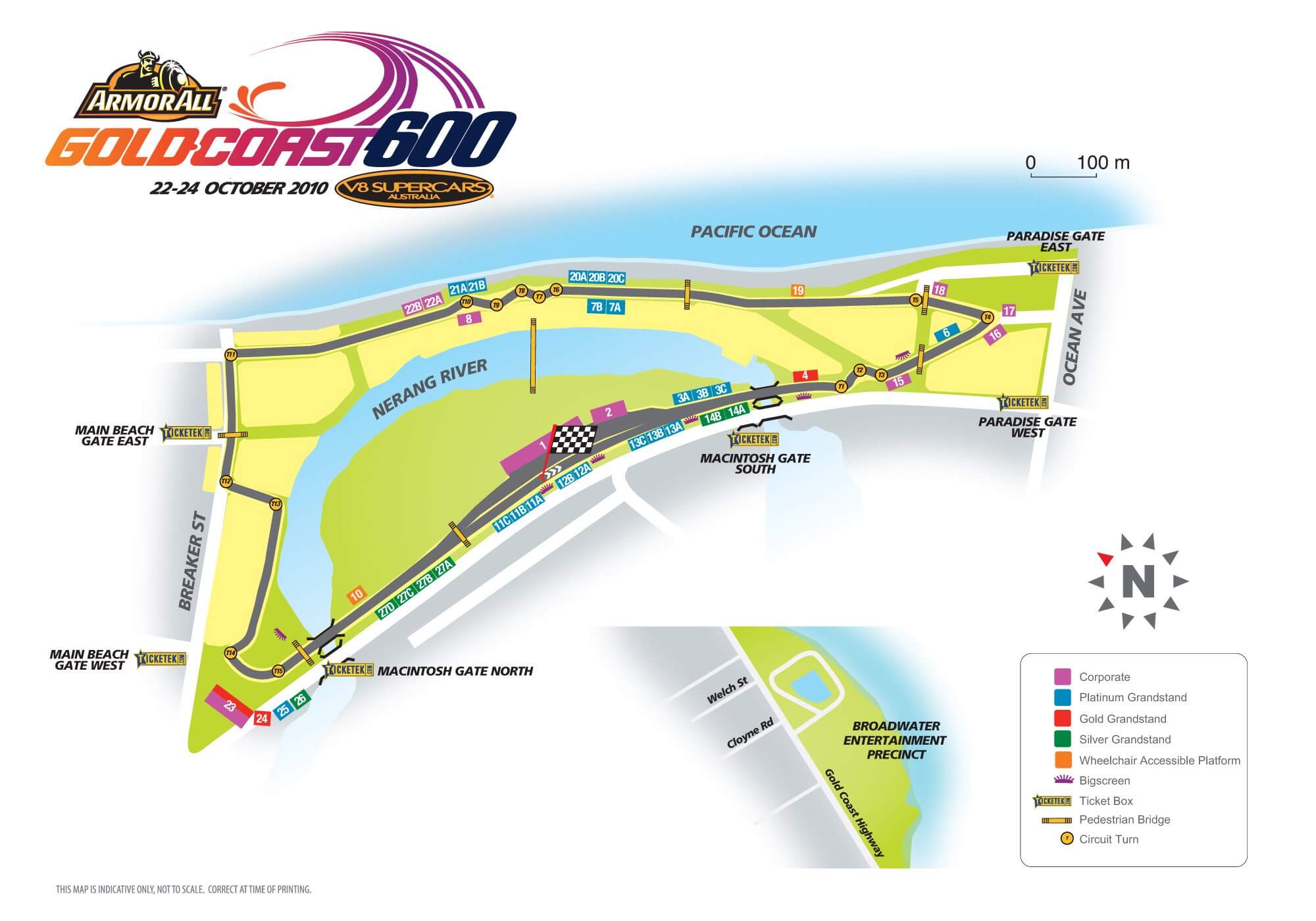 Short Surfers Supercars circuit